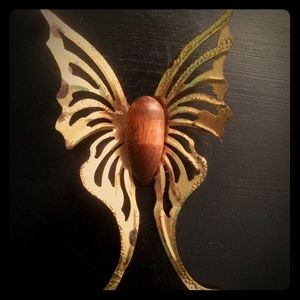 3-Vintage Butterfly hanging wall accent